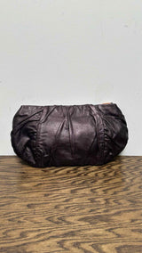 PRADA Vitello Leather Mordore Clutches Bag