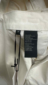 CELINE Chain-waist Denim Culotte Shorts