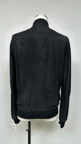 Rick Owens Distressed MA-1 Leather Jacket