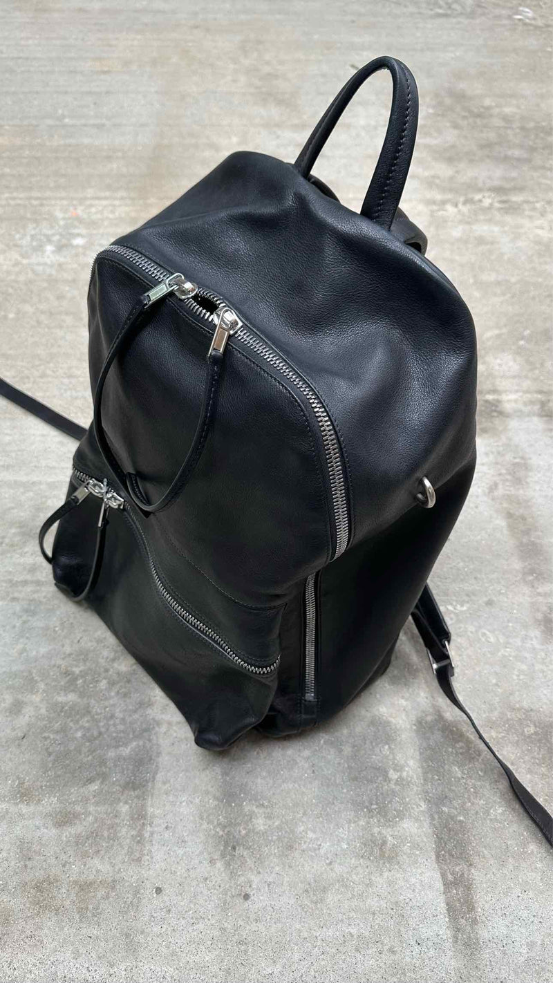 Rick Owens Leather Backpack