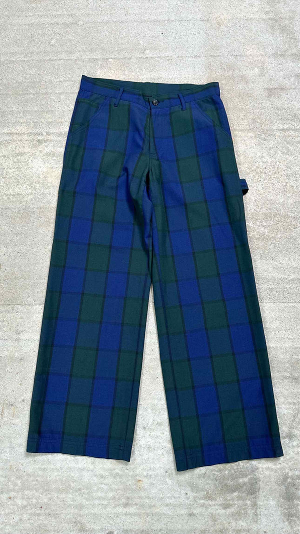 Tricot Comme Des Garçons Check Wool Wide Work Pants