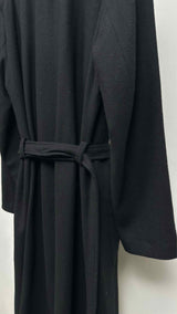 Yohji Yamamoto Pour Homme Shawl-collar Belted Long Coat