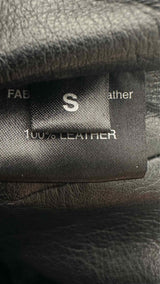 Vetements Asymmetrical Wrap Detailed Leather Skirt