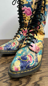 Yohji Yamamoto X Dr. Martens Printed Long Boots