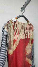 Vivienne Westwood Man Stripe Hybrid Bordage Muslin Shirt