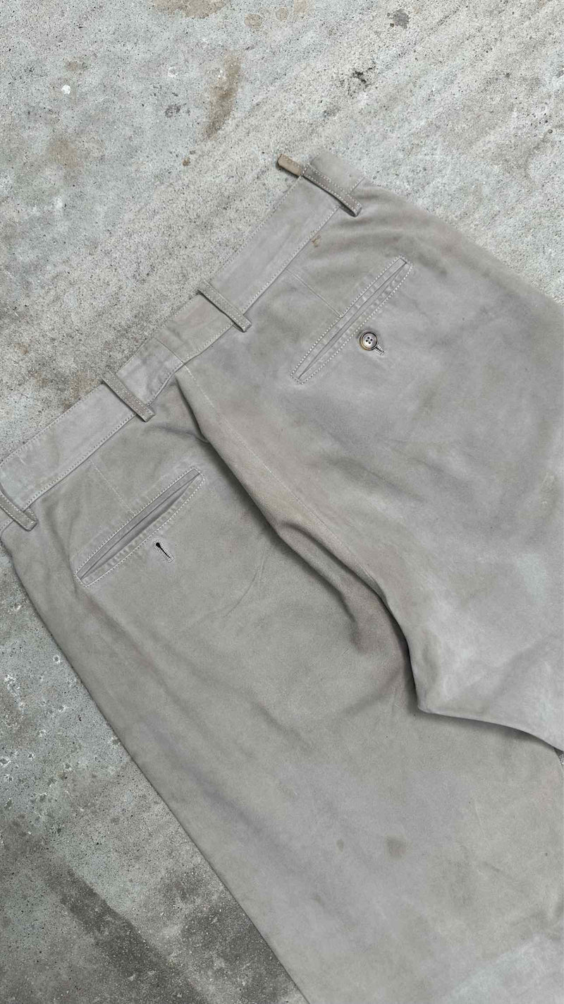 Hermès Wide Suede Pants