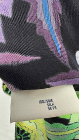 Pierre-Louis Mascia L/S Floral Kaftan Silk Dress
