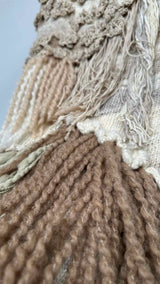 Rodarte Mixed-media Hand-knit Fringe Long Skirt