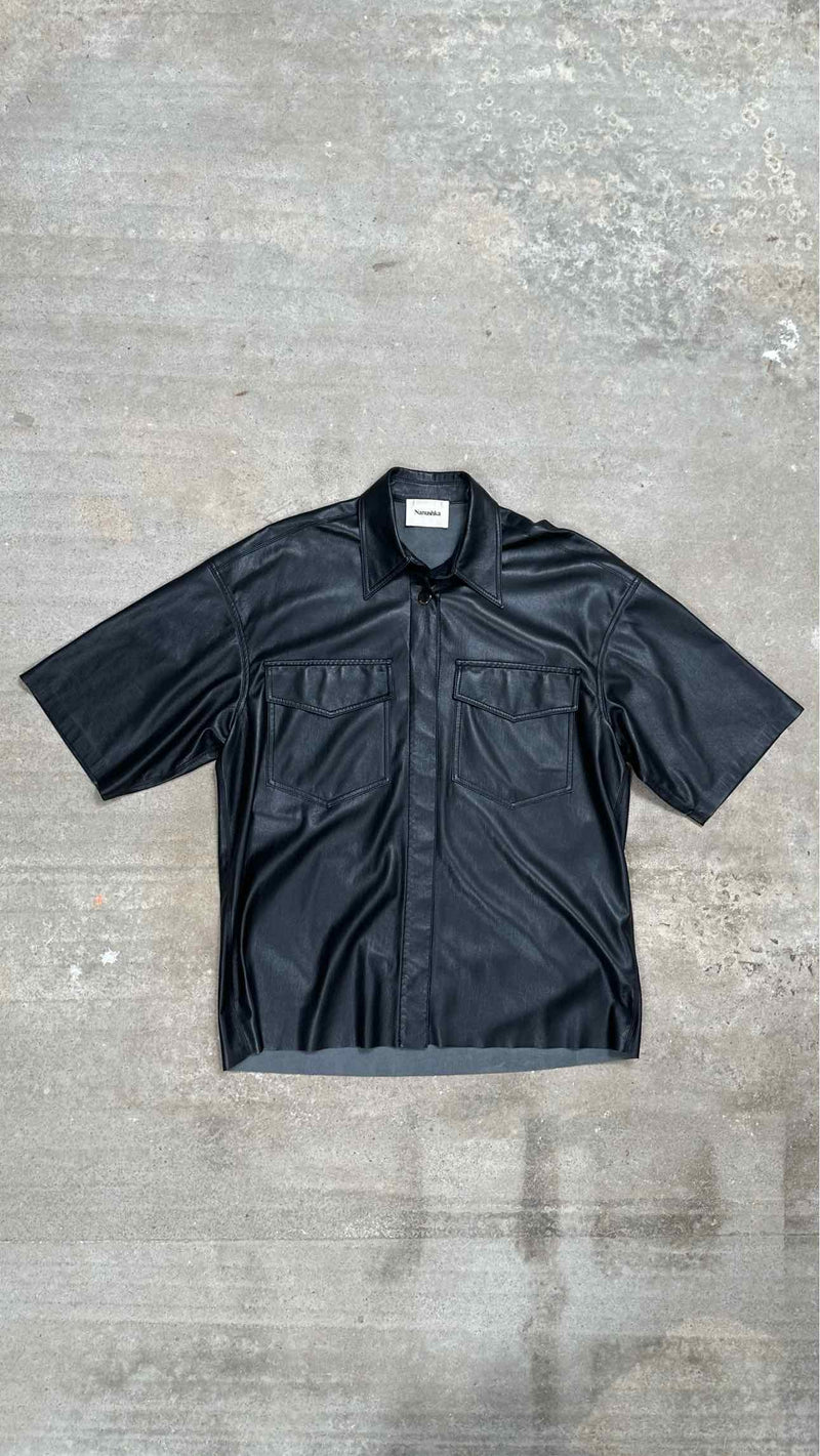 Nanushka S/S faux LeatherShirt