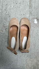Margiela Glitter-heel Suede Pumps