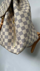 Louis Vuitton Damier Azur Sperone Leather Backpack