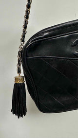Chanel CC Tassel Quilted Camera Bag