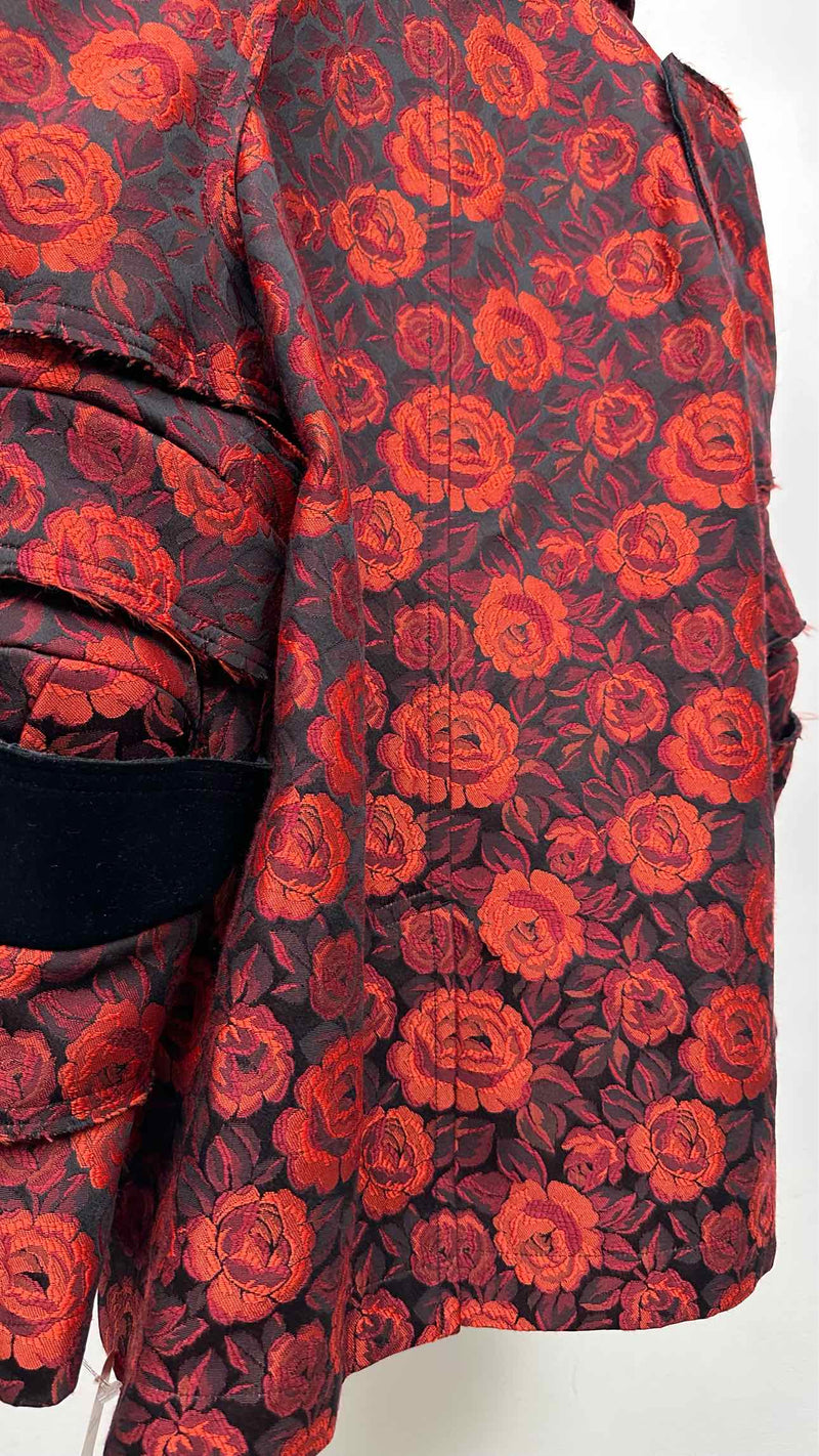 Comme Des Garcons Rose Jacquard Pea Armour Coat