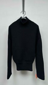 Balenciaga Neck-logo Rib Wide Sweater