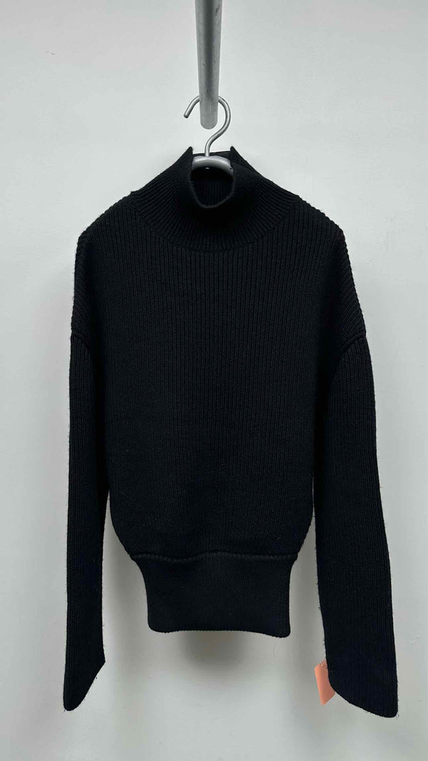 Balenciaga Neck-logo Rib Wide Sweater