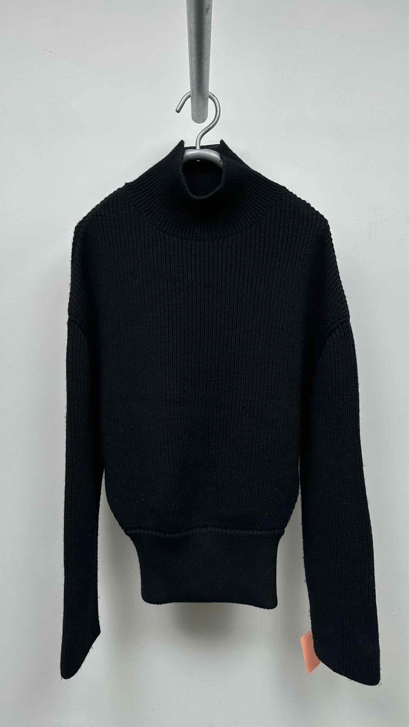 Balenciaga Neck-logo Rib Wide Sweater