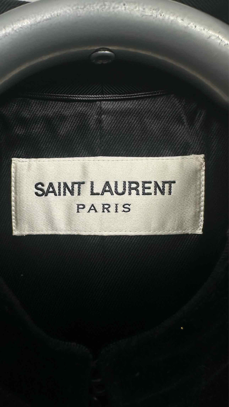 Saint Laurent Metal-button Officer Military Coat