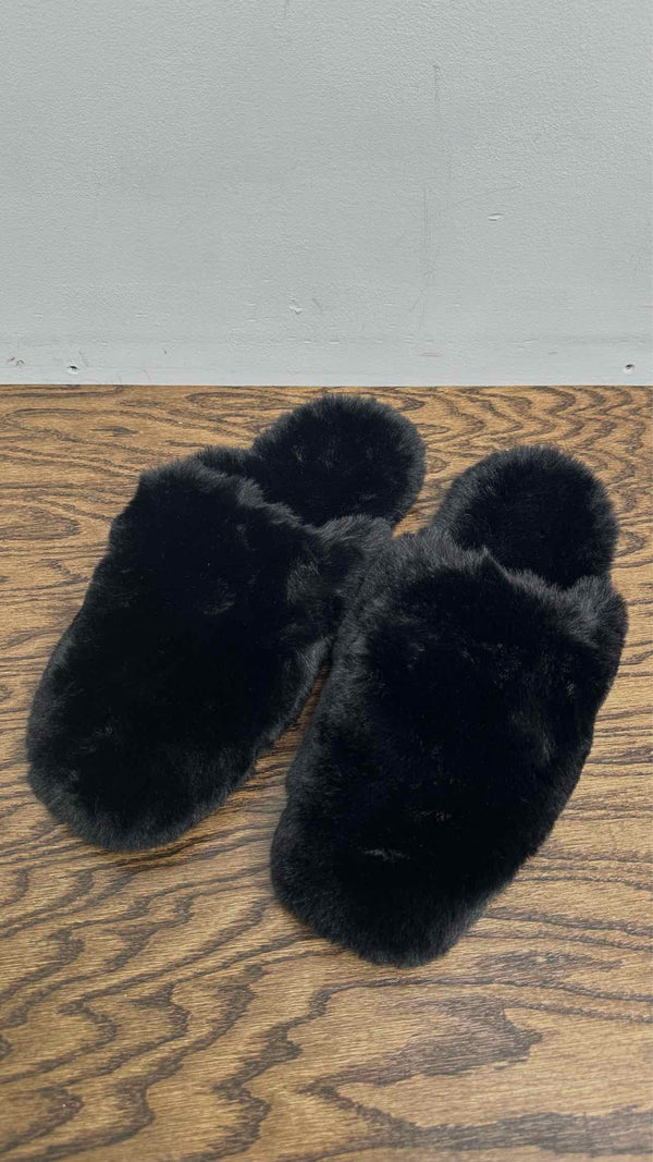 Balenciaga Faux-Fur Slippers