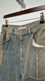 Acne Studios Pedrika Patchwork Rigid Wide Jeans