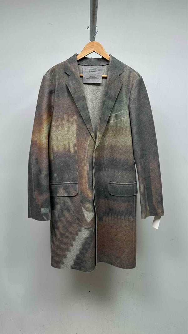 no editions Graphic Wool Coat