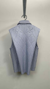 Homme Plisse Padded Pleats Zip-up Vest