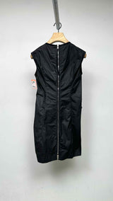 Rick Owens N/S V-neck Back-zip Coated Dress