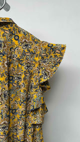 Balenciaga N/S Frill Paisley Blouse
