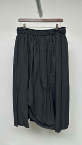 A Tentative Atelier Sheer Floral Over-dye Wrap Garnet Skirt