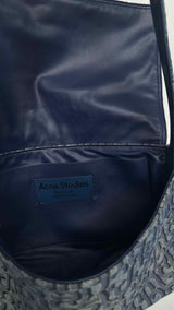 Acne Studios Monogram Denim Shoulder Bag
