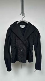 Issey Miyake Raw-end Detailed Blazer Jacket