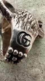 Gucci Anger Forest Wolf Head Ring
