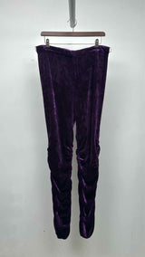 Gucci Side-gathered Velvet Pants