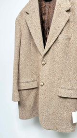 Acne Studios Tweed Elbow-patched Coat