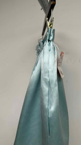 Miu Miu Crystal Embellished Bow Silk Skirt