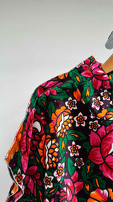 Comme Des Garcons 2D Velvet Floral Dress