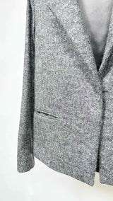 Margiela Razed-shoulder Wool Blazer Jacket