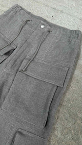 Hed Mayner Heavy-weight Linen Wide Cargo Pants