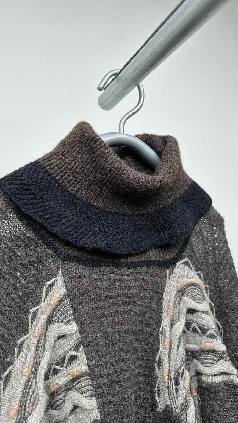 Bernhard Willhelm Cape-knit High-neck Cape