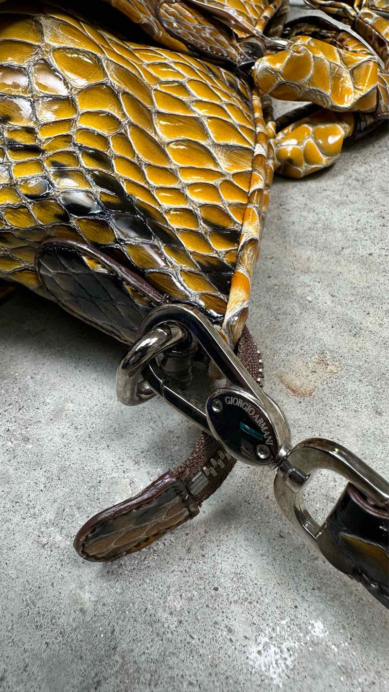 Giorgio Armani Python-embossed Bag