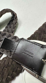 Tom Ford Woven Suede Belt