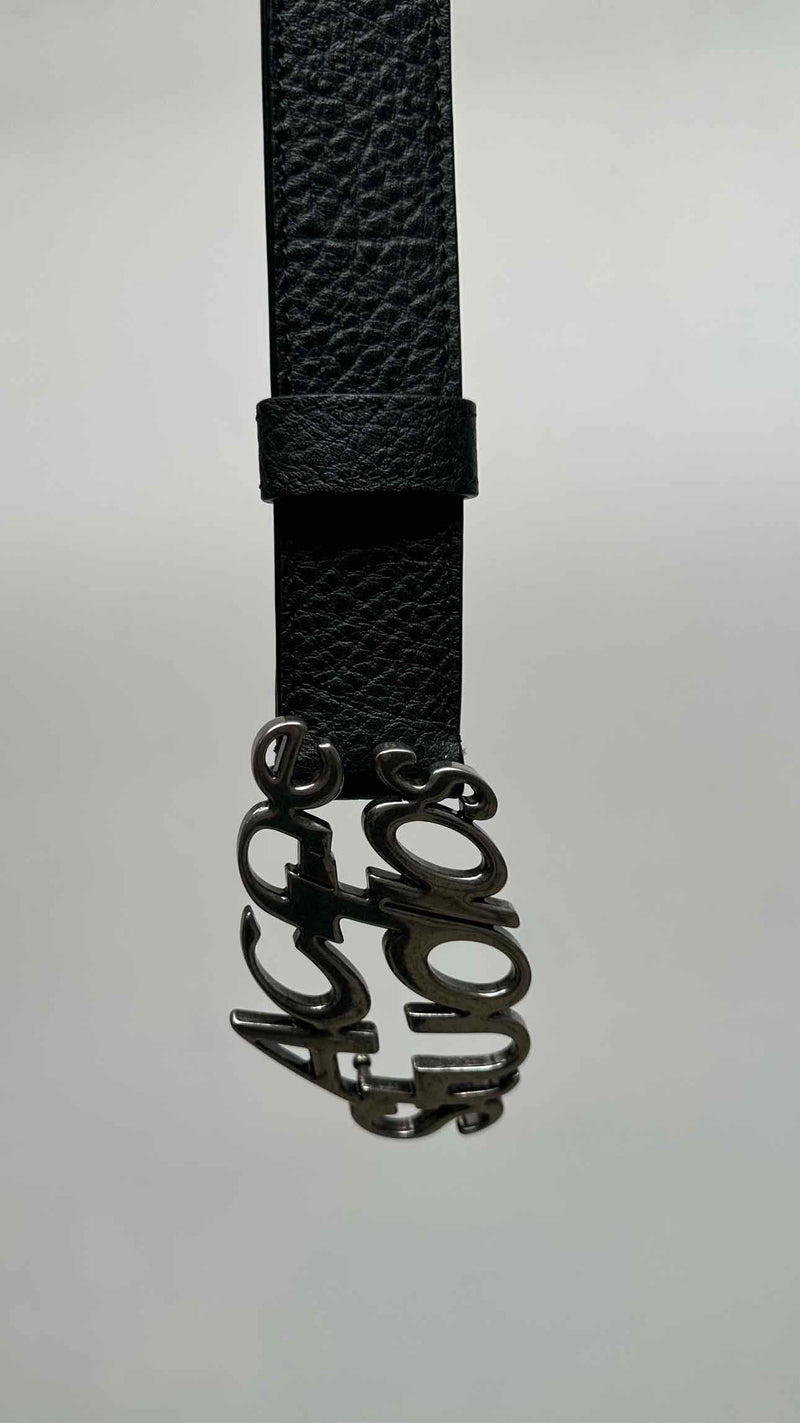 Acne Studios Logo-buckle Leather Belt