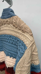 Greg Lauren Reconstructed Knit Docking Haori Jacket