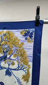 Hermes Kuggor Tree Silk Scarf