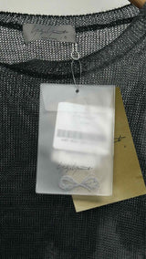 Yohji Yamamoto Pour Homme 7G Dyed Jersey Front Slit Sweater