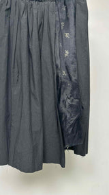 A Tentative Atelier Sheer Floral Over-dye Wrap Garnet Skirt