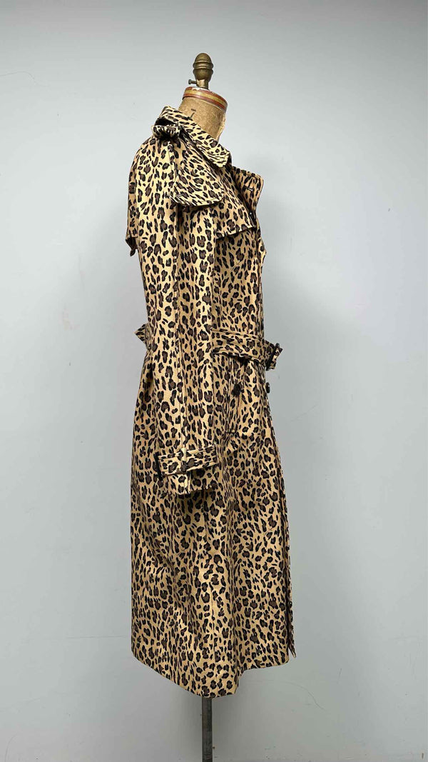 ADAM LIPPES Leopard Trench Coat