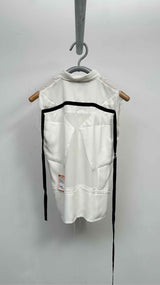 Undercover N/S Raw-Edge Ruffle Buttoned Top