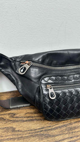 Bottega Veneta Intecciato Leather Waist Bag