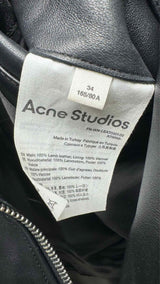Acne Studios Leather Riders Jacket