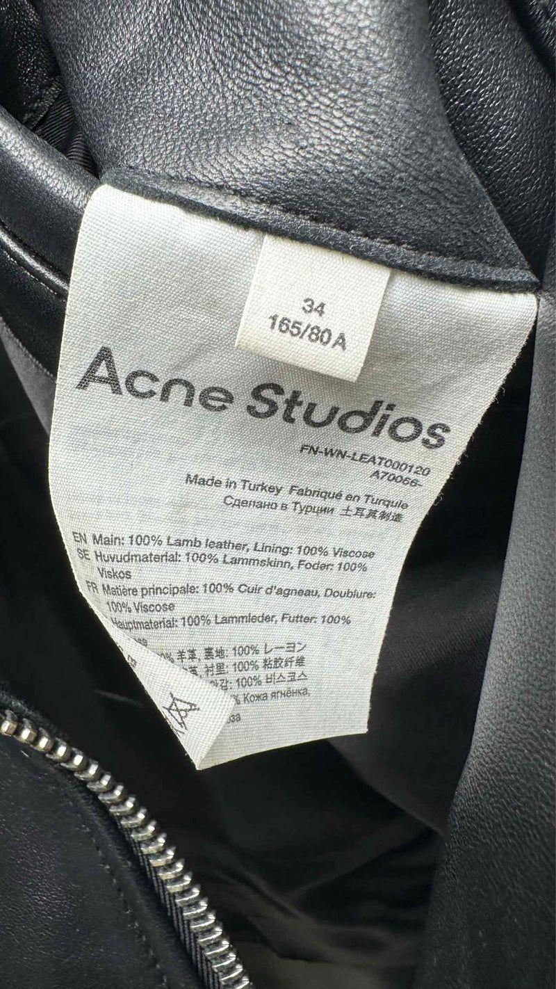 Acne Studios Leather Riders Jacket